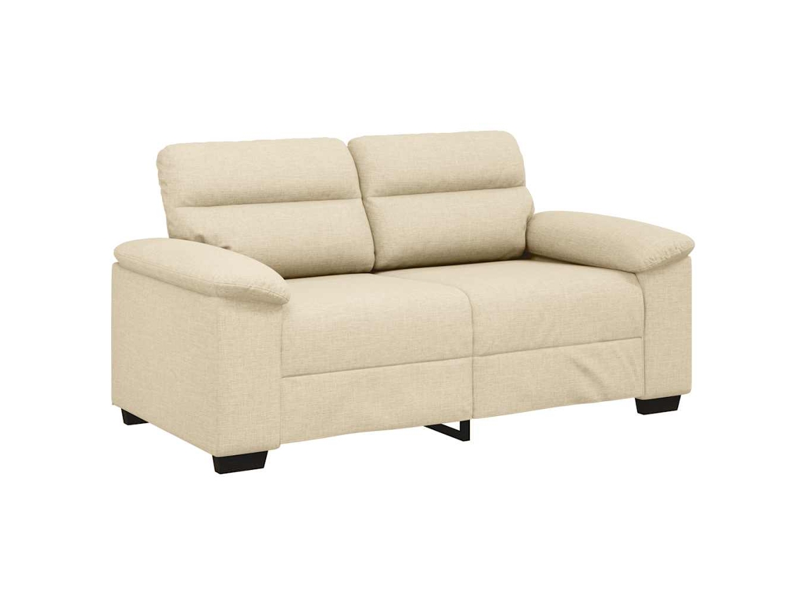 Maison Exclusive - Sofá De 2 Plazas Color Crema, 160x81x84 Cm, De Tela