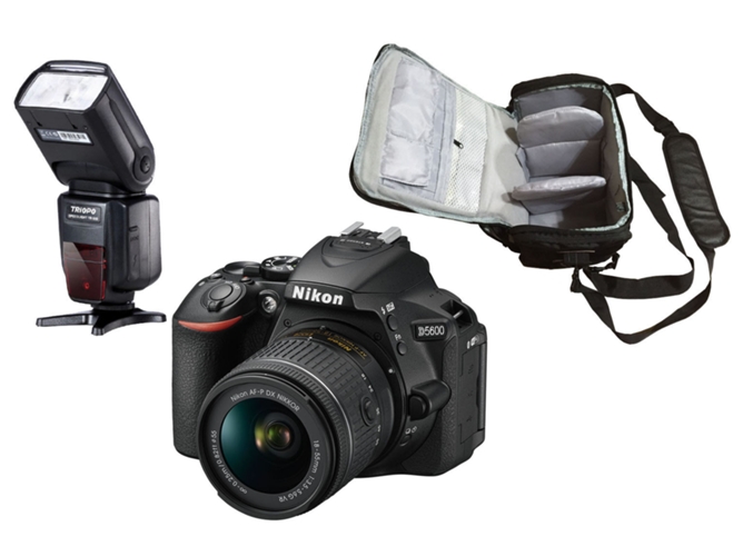 Kit Cámara Réflex NIKON D5600 AF-P 18-55 VR