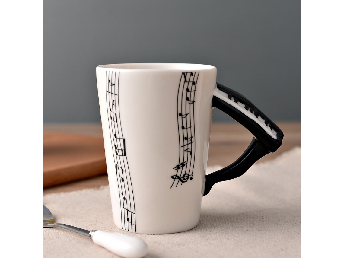 Taza de café con guitarra musical única, un gran regalo para G Siurn, taza de cerámica