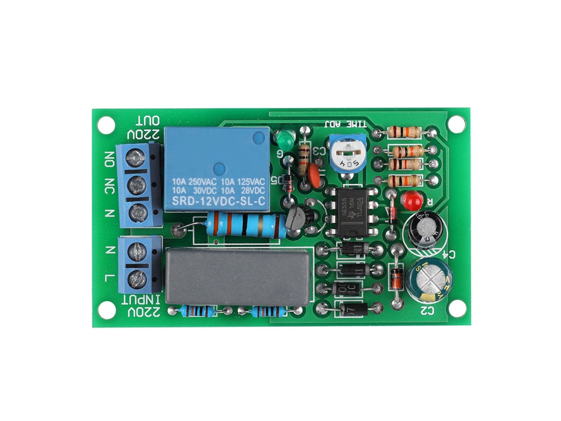 Módulo De Relé De 220 V Con Temporizador, Placa De Relés, Interruptor De Retardo De Entrada/salida.