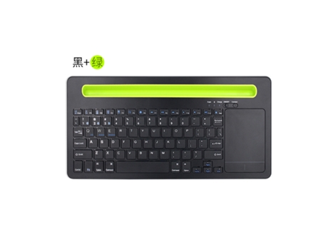 Teclado CROSSMANXI-STORE Inalámbrico Bluetooth Ratón Negro+Verde (Inglés)