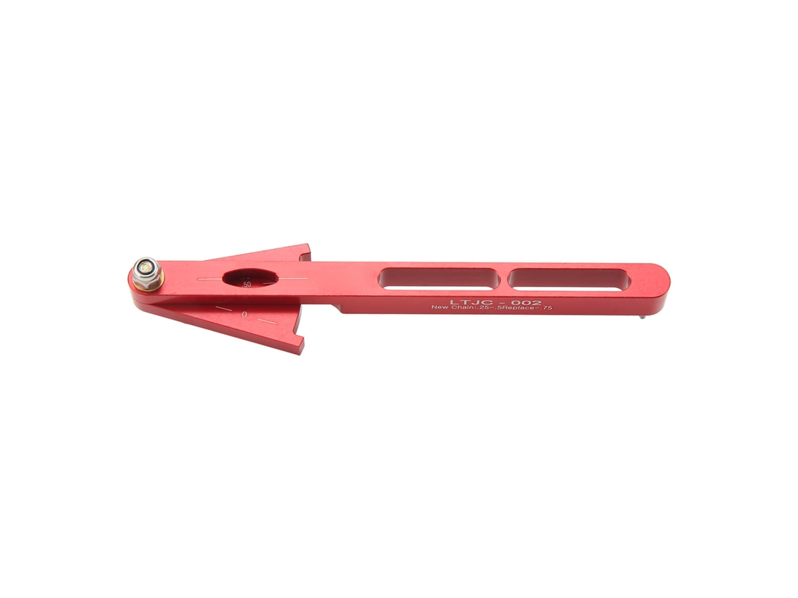 2026-indicador De Desgaste De Cadena Bicicleta Herramienta Multifuncional Medidor De Cadena Aluminio Rojo