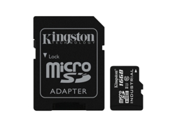 Adaptador de tarjeta de memoria MicroSD de 16 GB | Velocidad 100 Mbps | Clase 10 UHS I | Full HD Kingston SD003 Negro