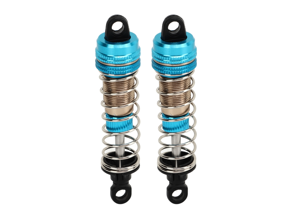 Mali 2 Peças Amortecedor Hidráulico de Carro Rc 76mm Alumínio para Scy 16101 16102 16103 16201 1/16 Azul