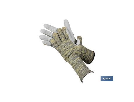 Guante anticorte 35cms c/refuerzo t-10
