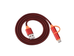 Cable De Datos 2 En 1 (interfaz Type-c + Micro, Carga Rápida De 1m)