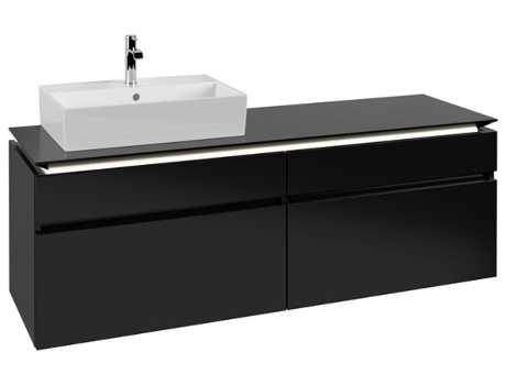 Villeroy &amp Boch Legato Vanity unit B673 1600x550x500mm lavabo a la izquierda iluminación LED