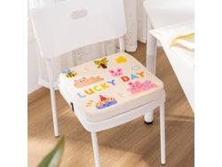 Asiento elevador Chrui de 10 cm de grosor con hebilla de seguridad (gato rosa)