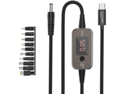 Cable De Carga Dc5521 De 5 V Y 20 Voltios Para Ordenadores, Impresoras, Routers Y Dispositivos Usb-c.