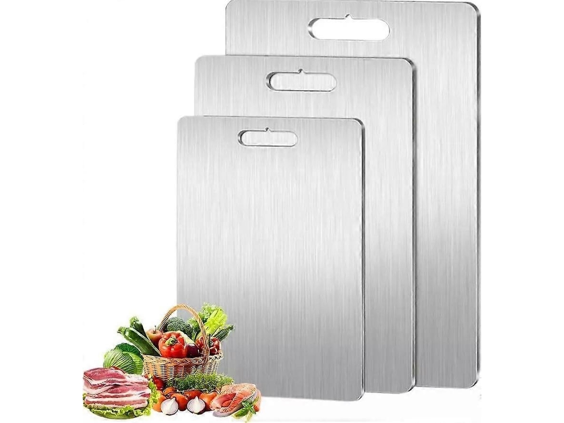 Tabla de cortar de titanio ligera y duradera para cocina, fácil de limpiar para el hogar, camping al aire libre y picnic Xin Jortmrd