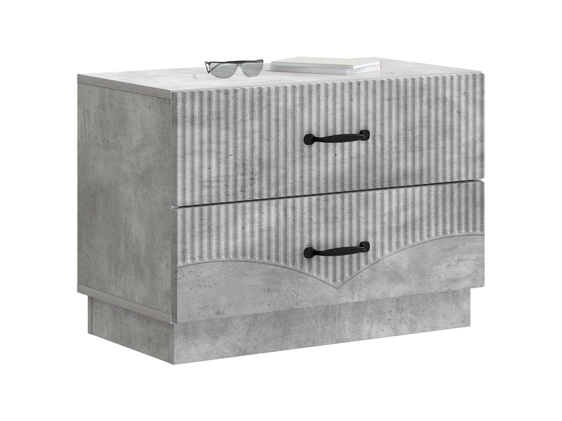 Maison Exclusive - Armario De Noche Con Cajón Gris Hormigón 62 X 34,5 X 44,5 Cm