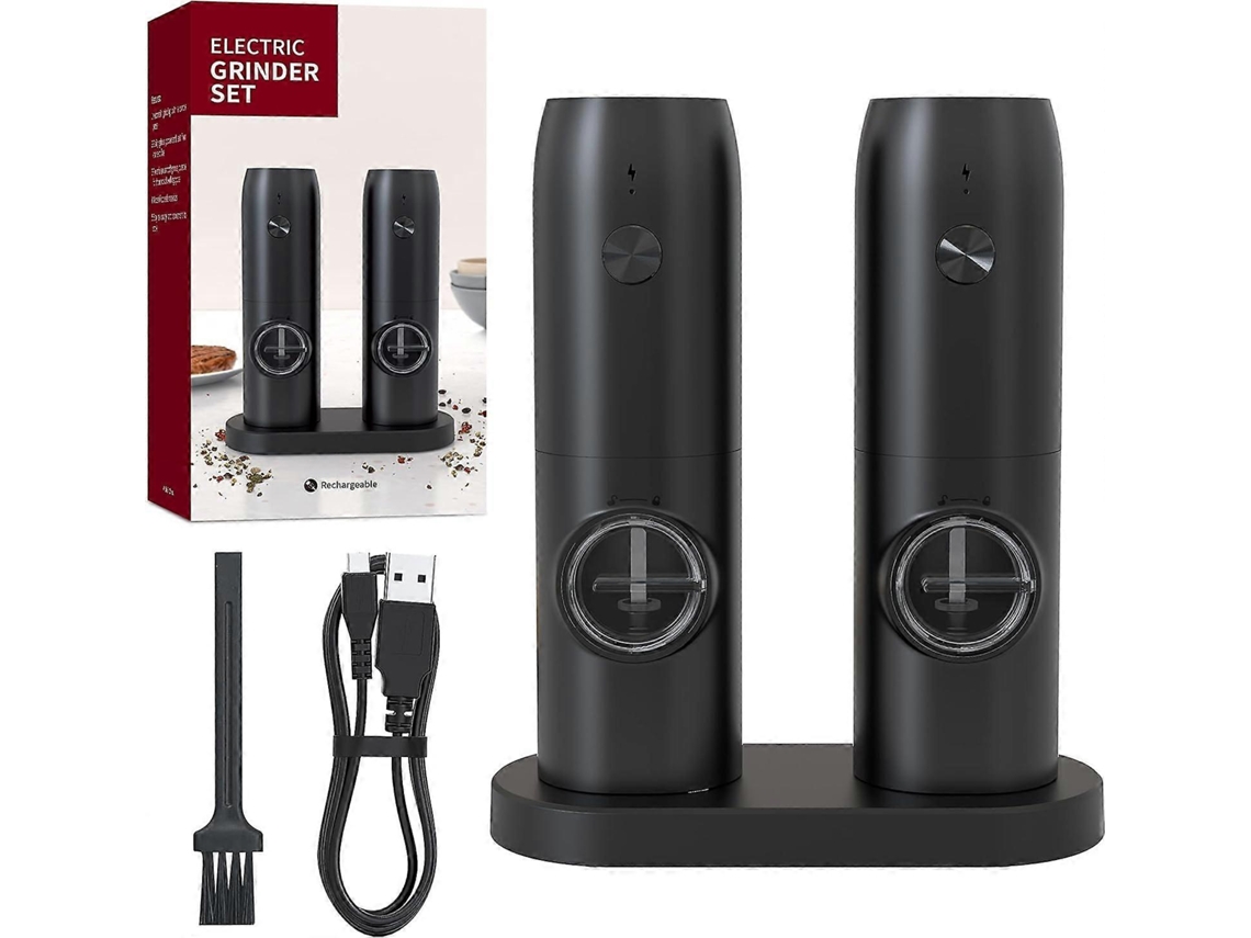 Molinillo de pimienta eléctrico, salero y pimentero eléctrico, molinillo de pimienta eléctrico Rosewell (AAA)