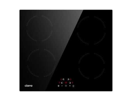 CIARRA Placa Inducción 59cm 6000W Temporizador Pulsador Táctil CD4BIH-A
