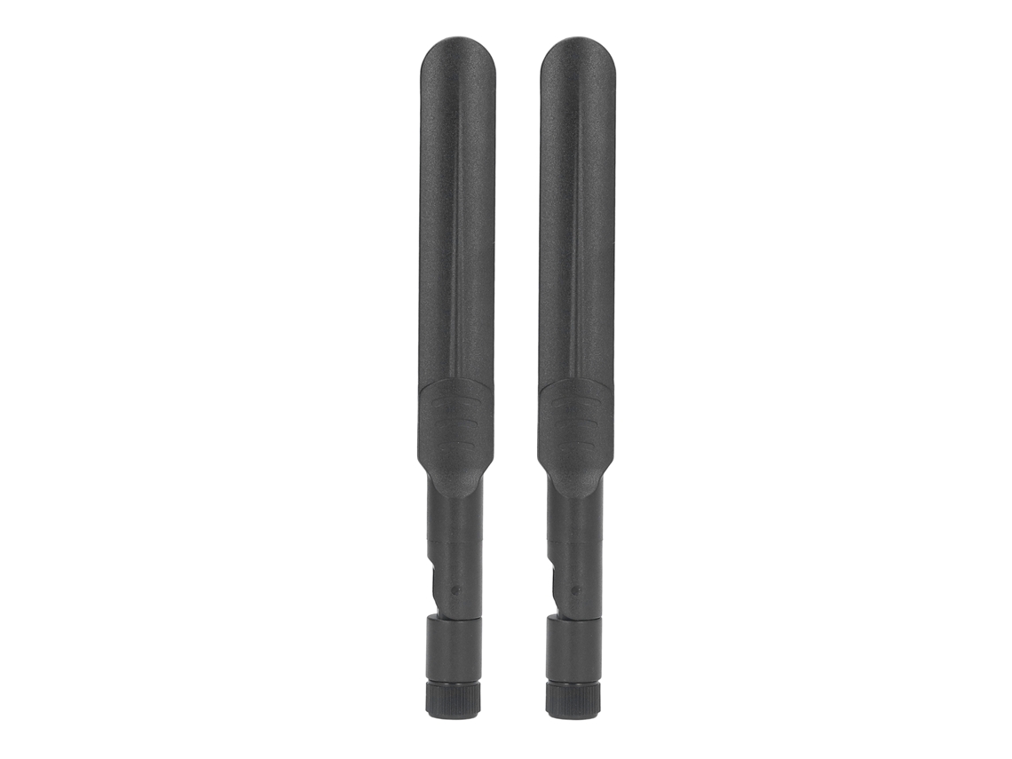 2 Antenas Omnidireccionales De 2,4 Ghz/5,8 Ghz, 8 Dbi, Conector Sma Macho, Plegables Y Resistentes Al Agua Para Router Wifi.