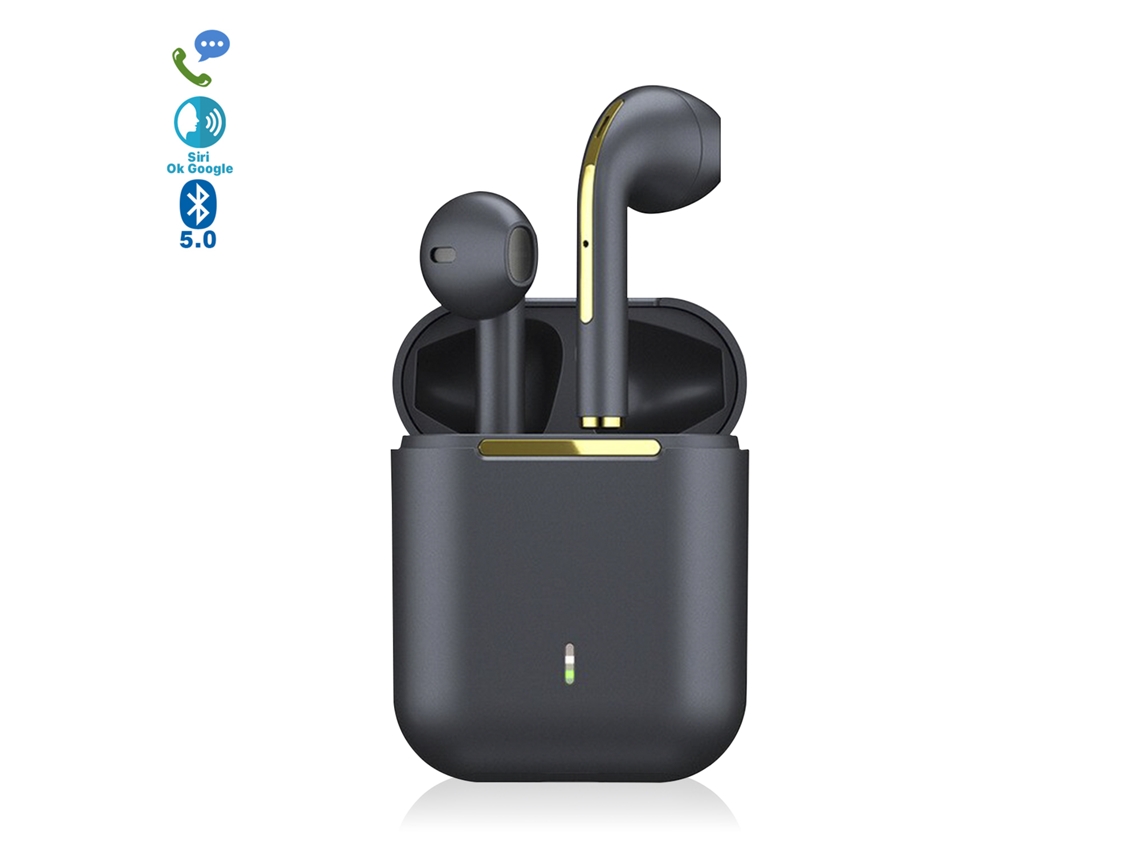 Auriculares Tws J18 Bluetooth 5.0, Controles Táctiles, Base De Carga 300mah.