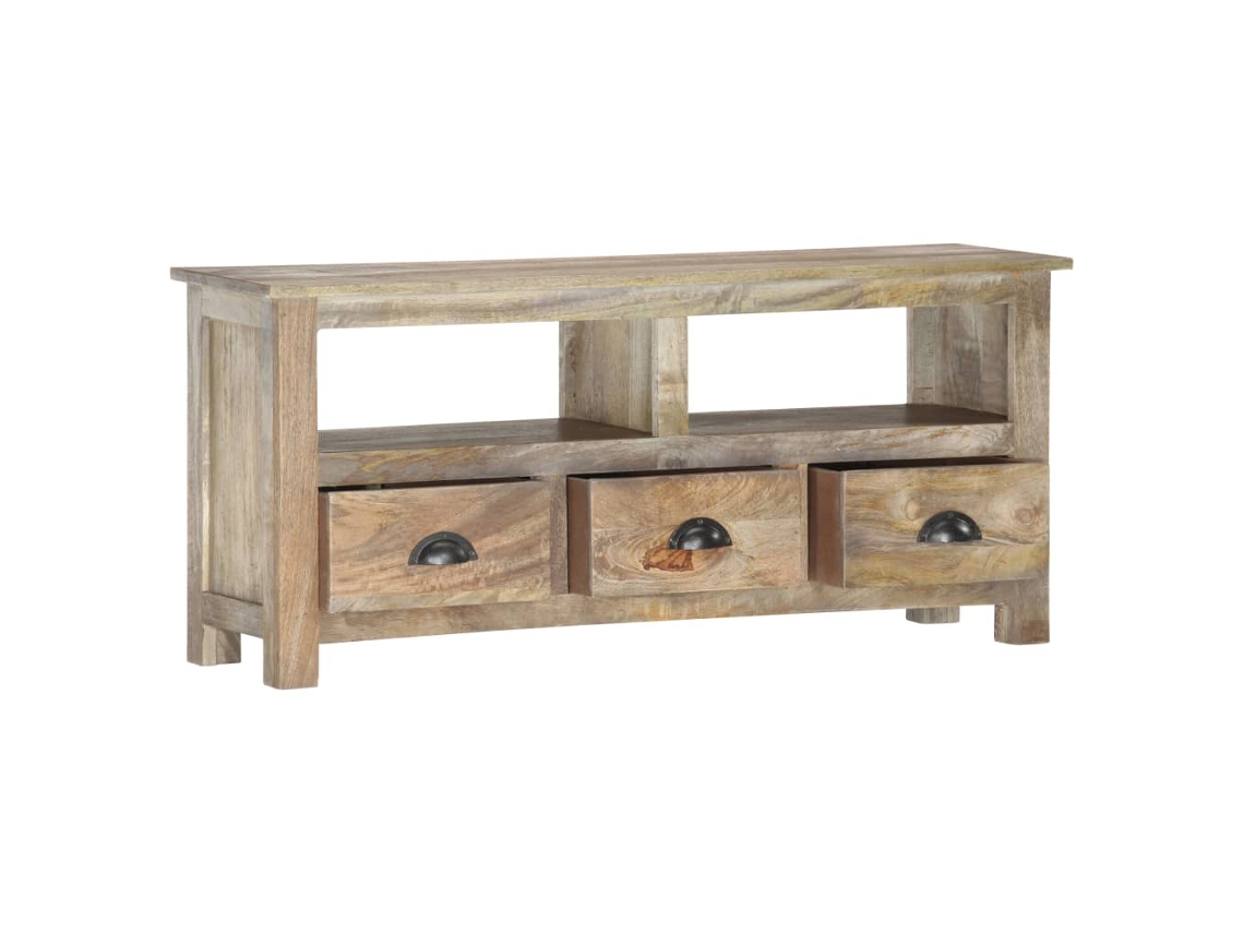 Maison Exclusive - Móvel De Tv 110x30x50 Cm Madeira De Mangueira Maciça