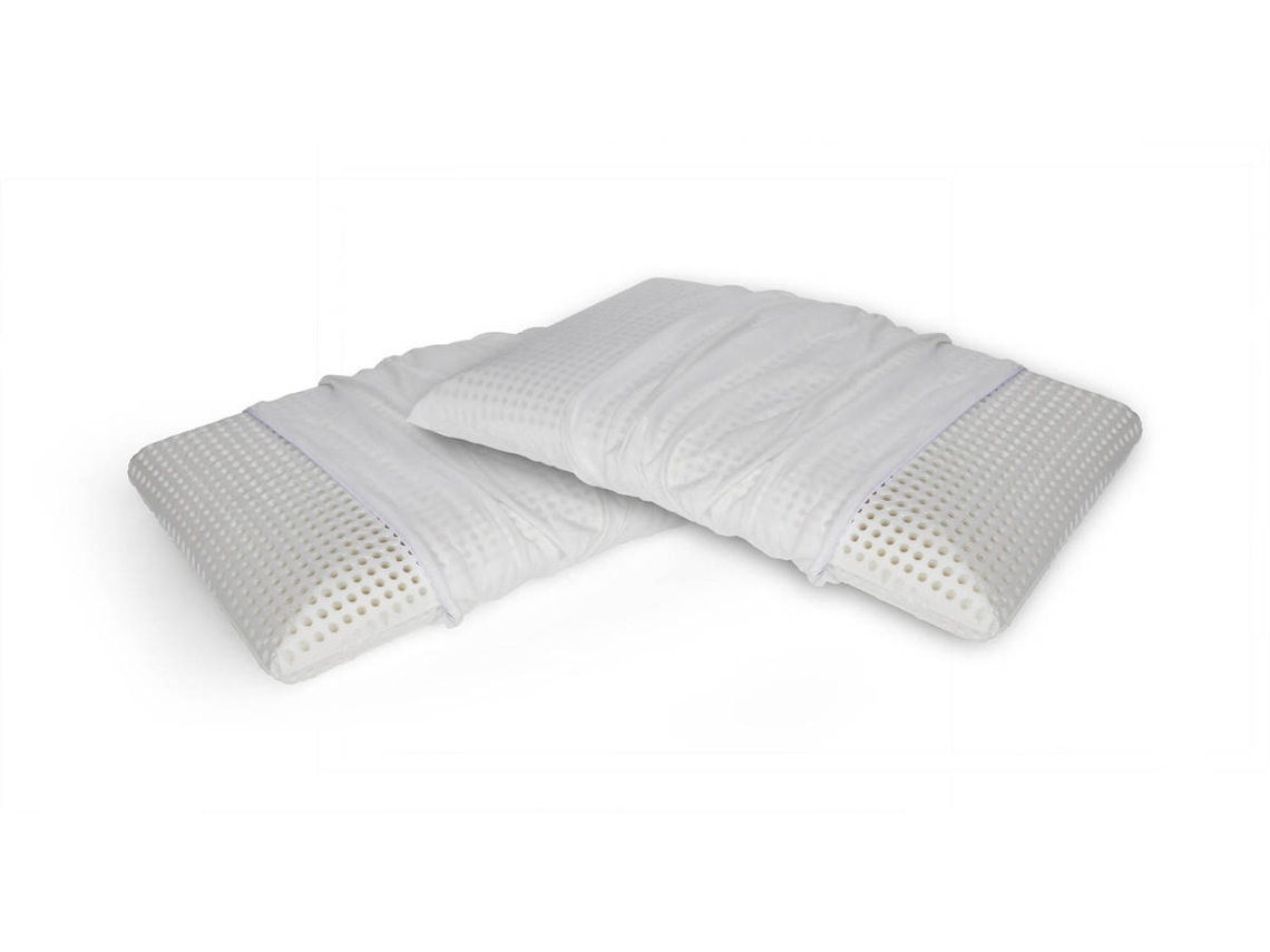 Juego de 2 Almohadas DMORA Brathable (Blanco - 70x40x12 cm)