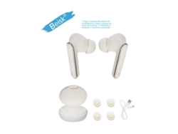 Auriculares Bluetooth inalámbricos auténticos, intraaurales TWS multicolor, rosa, azul, blanco y negro, Beisk