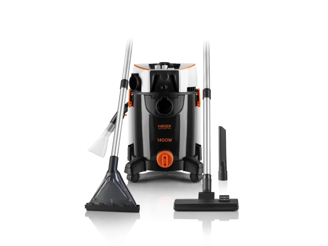 Aspirador Extractor Haeger Ultra Clean 1400w – Aspira Y Lava, Limpieza De Alfombras, Tapicerías Y Sofás, 21kpa, Depósitos 20l/4l