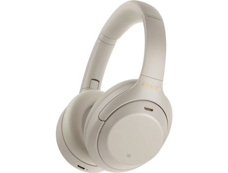 Auriculares Bluetooth Multipoint SONY WH 1000XM4 (Over Ear - Micrófono - Noise Cancelling - Plata)