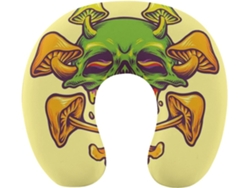 Almohada Viaje Diseño Calavera Espuma Viscoelástica Viscoelástica Fácil Relajación Cómodos Familia.brfácil