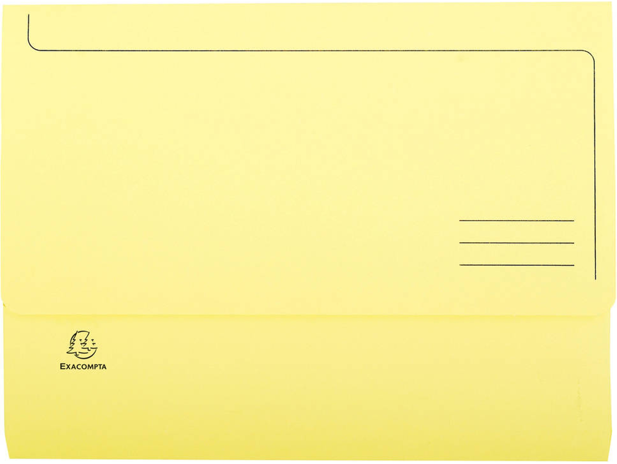 Carpeta EXACOMPTA 47979E (Amarillo - A4 - 32.5x24.5cm - Cartón)