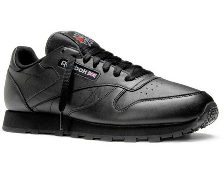 Zapatillas REEBOK Classic Leather Hombre (37.5 - Gris y Negro)
