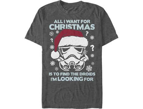 Camiseta ROCKINSTONE Todo lo que quiero para Navidad Star Wars (M)