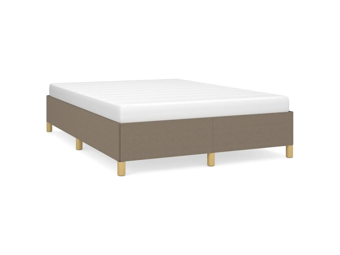 Maison Exclusive - Cama Sin Colchón Tela Gris Taupe 140x190 Cm