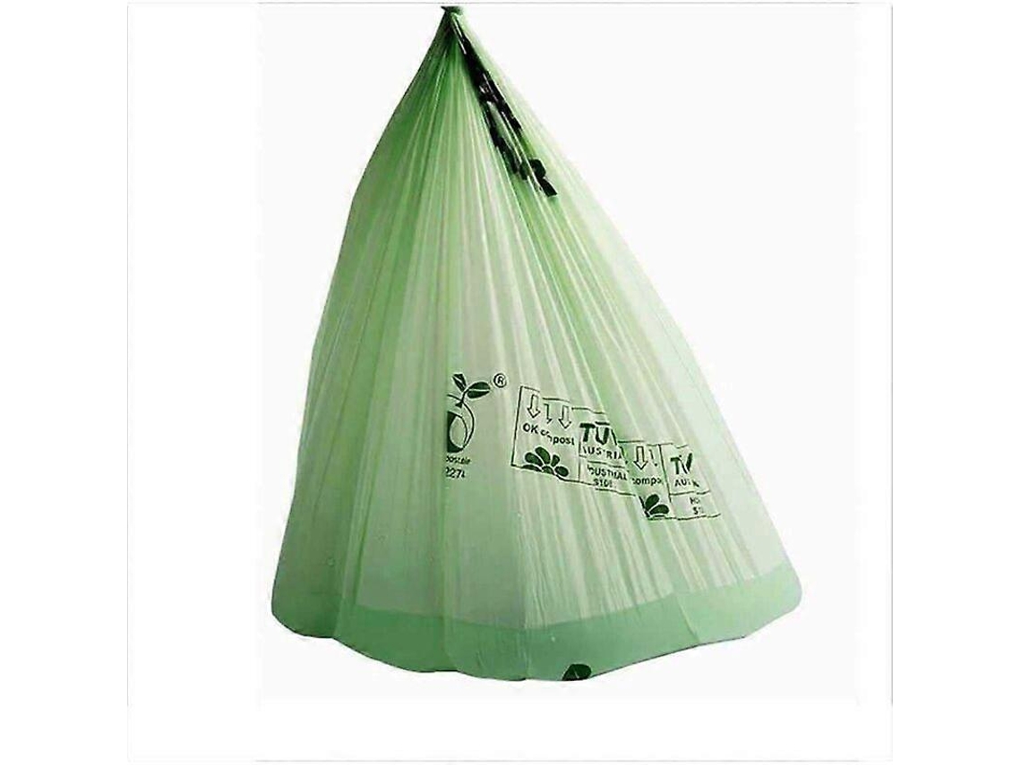 Bolsas De Basura Biodegradables De Almidón De Maíz Pla Para Residuos Alimentarios Cocina Oficina Contenedores 10l