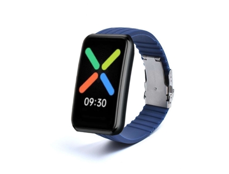 Correa Silicona Stripe Adaptable Oppo Watch Free Azul Escuro