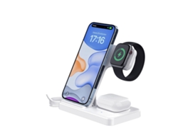 Estación De Carga Rápida 3 En 1 De 15 W Con Enchufe Compatible Con Iphone 15 14 13 12 11/xs Max/xr Iwatch Ultra 2/série 9/ultra/série Yemaesre