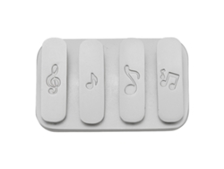 Dan26-juguete Deslizador Háptico Magnético Para Aliviar El Estrés, Desmontable, Ligero, Metal, Clicker Plateado