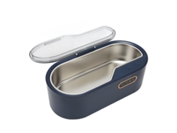 Limpiador Ultrasónico Portátil De Joyas De 450 Ml Para Gafas, Relojes Y Brochas De Maquillaje, 100-240 V, Enchufe Europeo, Azul.