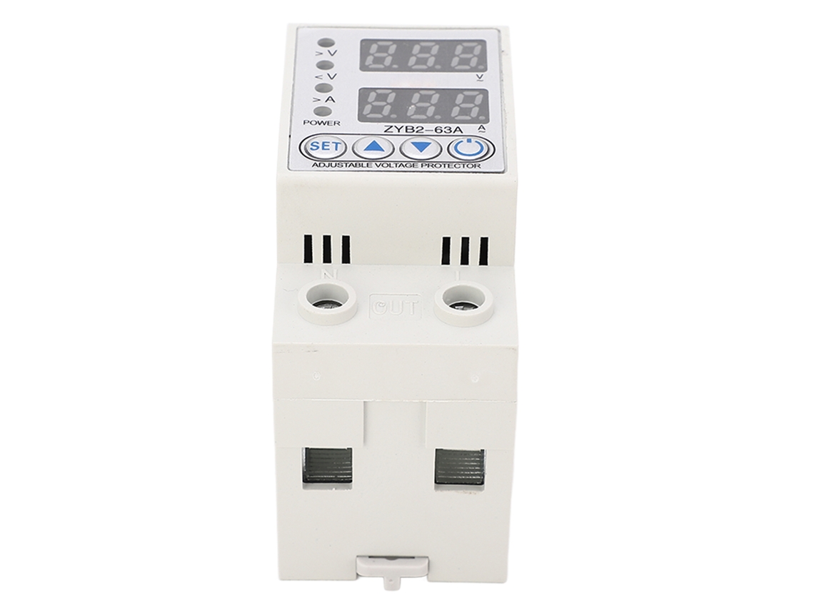 Protector De Voltaje Y Corriente Digital Auto Reset 2p 220v 63a Hogar Hotel