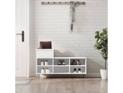 Mueble Zapatero | Zapatero Madera Contrachapada Blanco 102x36x60 Cm