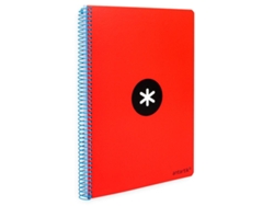 Cuaderno LIDERPAPEL Série Antartik 100g/m² 4mm Rojo (A4)