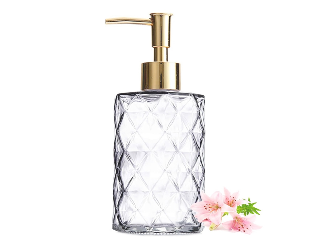 Dispensador de jabón líquido para baño, 330 ml, con bomba