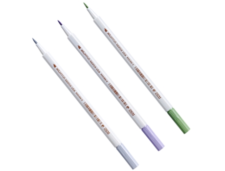 3 bolígrafos de pintura para pintura rupestre, cerámica, vidrio, madera, lienzo. Marcadores de pintura Punta extrafina Verde claromoradoplata