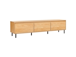 Mueble TV BELIANI Nikea de Tablero de fibra, MDF Madera clara 180x40x45