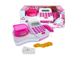 Ats-juguete Caja Registradora Simulada Educatsiva Con Calculadora Para Niños Niñas De Jugar Y Contar