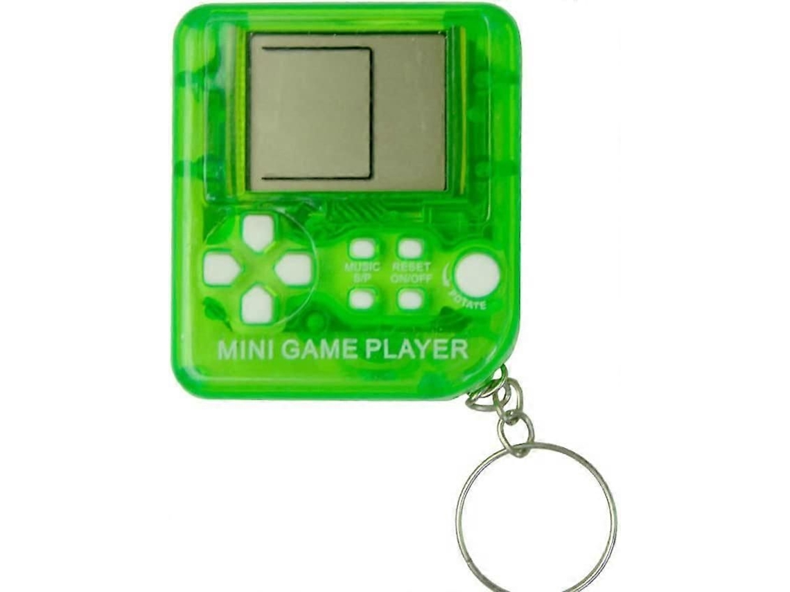 Wency 1 pieza Llavero de juego Tetris Consola de juegos portátil Incluye 26 Mini juegos retro portátiles Juguetes para descompresión Great P GOKOCO