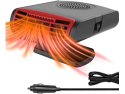 Calentador de coche Hexinyigjly de 12 V y 150 W con función de desempañado y descongelación de parabrisas. Se conecta al encendedor de cigarrillos.