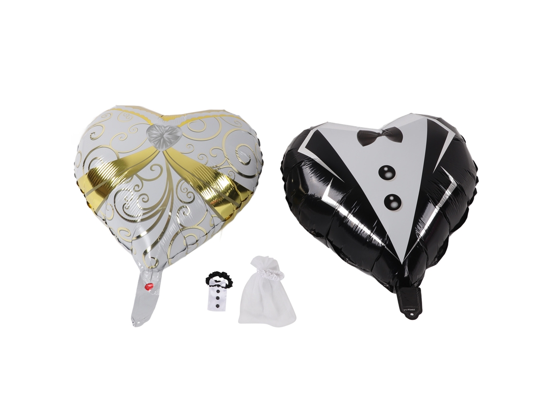2 Globos Rojos En Forma De Corazón Para Decoración Romántica De Bodas Y San Valentín