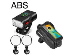 Espejo retrovisor para bicicleta, ajustable y giratorio 360°, accesorio de seguridad para ciclismo. Aeuzwr