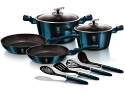 Batería de Cocina BERLINGER HAUS Aquamarine Azul (10un)