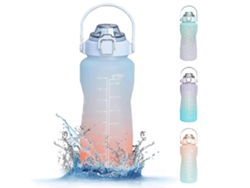 Botella Deportiva Ynp 2l Con Pajita, Sin Bpa, A Prueba De Fugas, Botellas Deportivas De 2l Rosewell