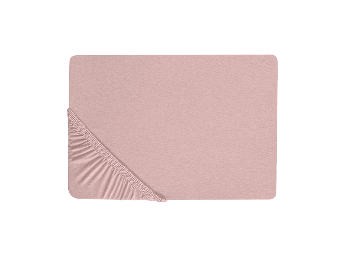 Sábana BELIANI Hofuf (Rosa - Algodón - 200x140x30 cm)