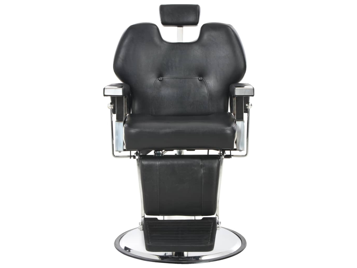 Maison Exclusive - Silla De Peluquería De Cuero Sintético Negra 72x68x98 Cm