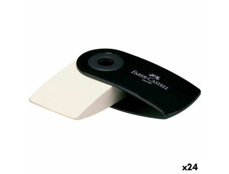 Goma de borrar Faber-Castell Sleeve Mini Funda Negro 24 Unidades